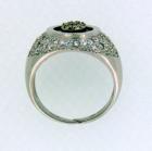 Anello chevalier con iniziale in argento 925%° e onice